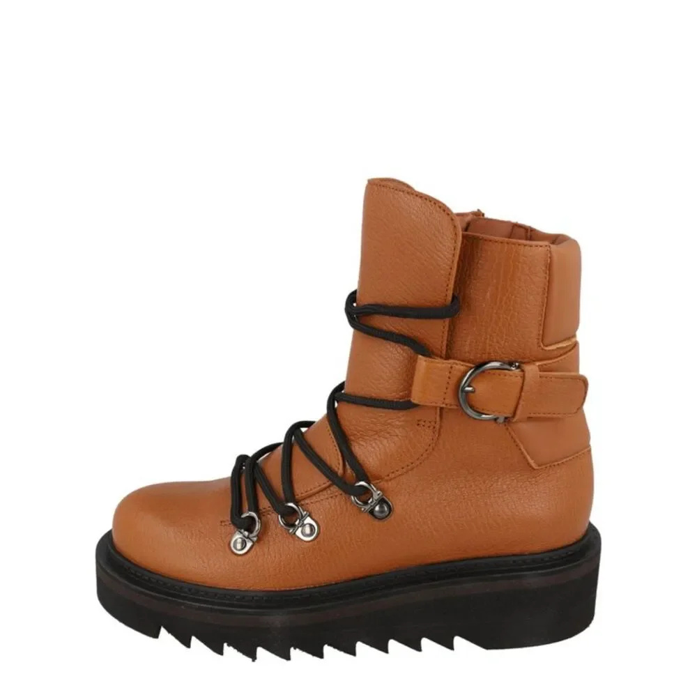 Elimo Lace-Up Leather Boots - Picture 6 of 6